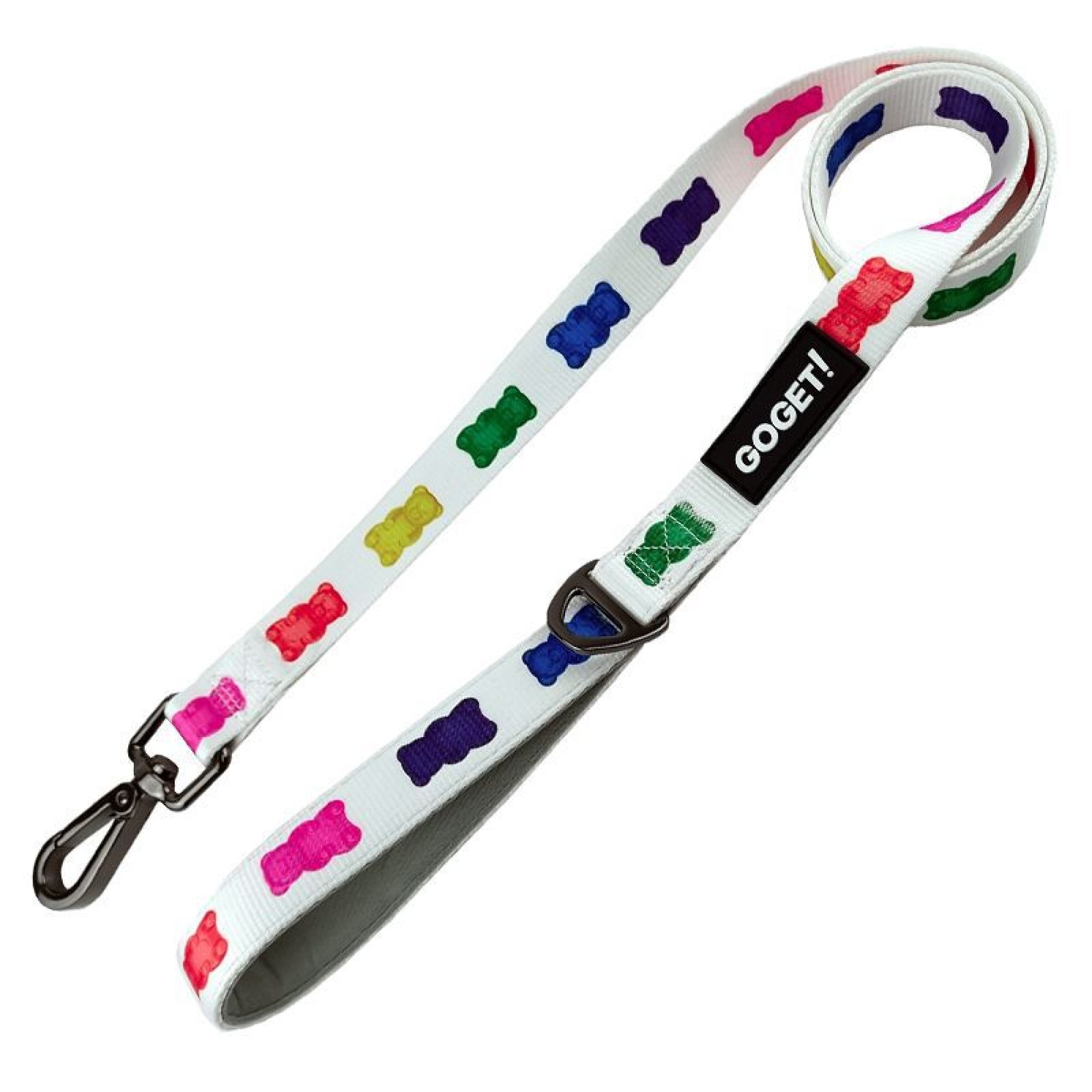 GO GET OΔΗΓΟΣ ΒΟΛΤΑΣ ΣΚΥΛΟΥ NEOPRENE GUMMY BEAR ΜΕ ΜΕΤΑΛΛΙΚΟ ΓΑΝΤΖΟ SMALL 1.5 x 1.20cm