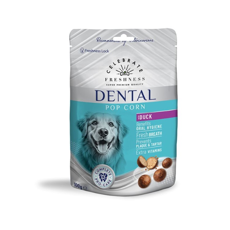 CELEBRATE FRESHNESS SUPER PREMIUM DENTAL POP CORN ADULT DOG ΠΑΠΙΑ 100gr