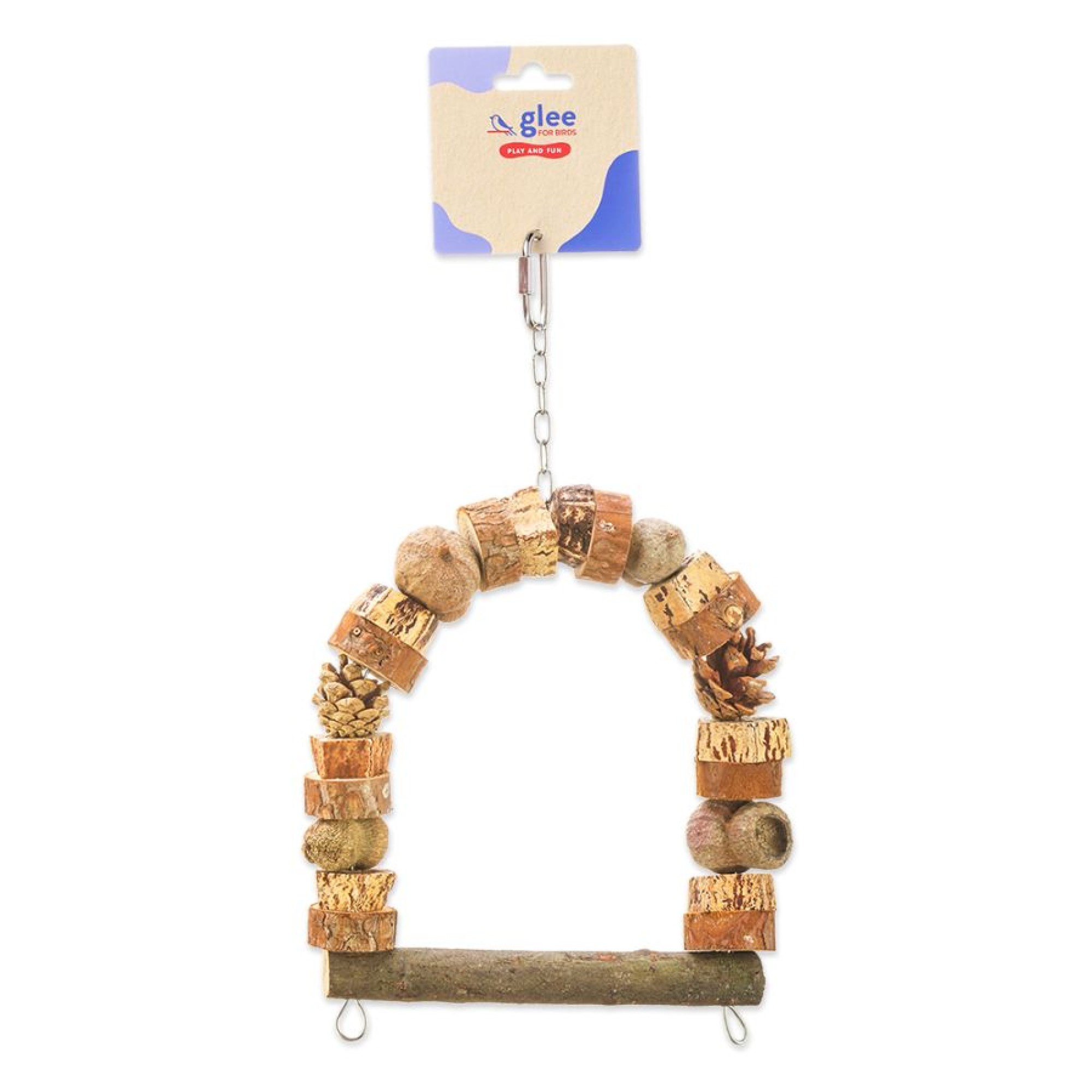 GLEE BIRD SWING SMALL ΞΥΛΙΝΗ ΚΟΥΝΙΑ ΠΤΗΝΩΝ 25cm