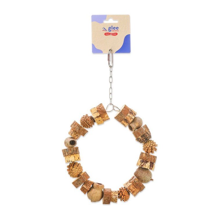 GLEE BIRD NATURAL CIRCLE ΞΥΛΙΝΟΣ ΚΡΙΚΟΣ ΠΤΗΝΩΝ 18cm