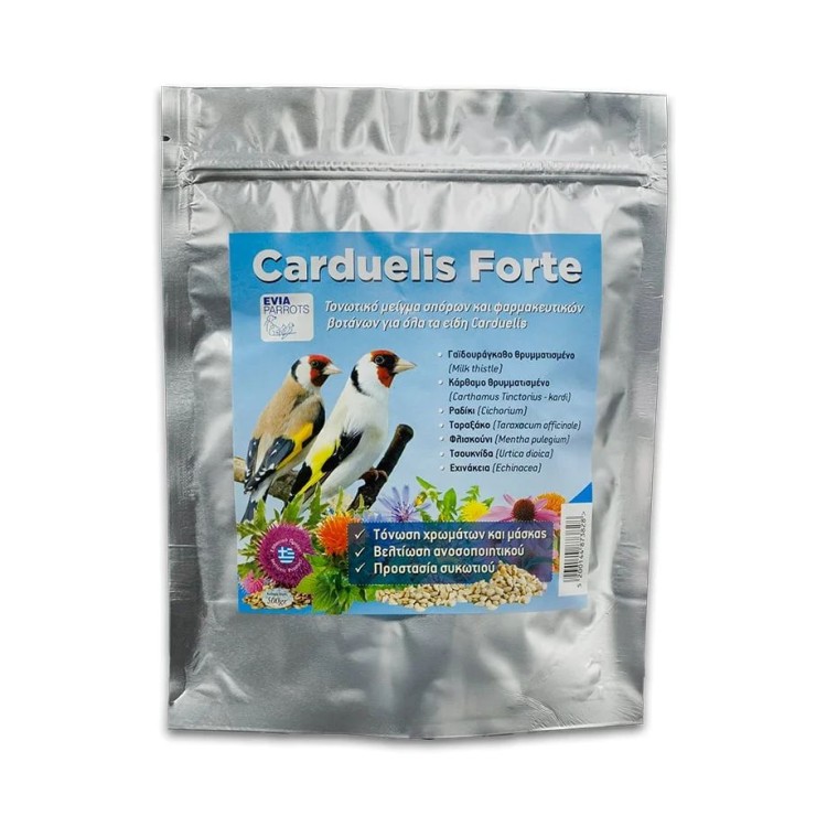 EVIA PARROTS CARDUELIS FORTE ΤΟΝΩΤΙΚΟ ΜΕΙΓΜΑ ΣΠΟΡΩΝ ΚΑΙ ΦΑΡΜΑΚΕΥΤΙΚΩΝ ΒΟΤΑΝΩΝ 500gr EVIA PARROTS CARDUELIS FORTE ΤΟΝΩΤΙΚΟ ΜΕΙΓΜΑ ΣΠΟΡΩΝ ΚΑΙ ΦΑΡΜΑΚΕΥΤΙΚΩΝ ΒΟΤΑΝΩΝ 500gr