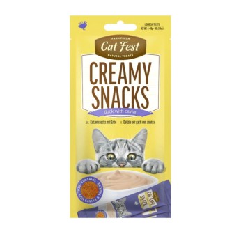 CAT FEST CREAMY SNACKS ADULT CAT ΜΕ ΠΑΠΙΑ ΚΑΙ ΧΑΒΙΑΡΙ 4pcs 40gr CAT FEST CREAMY SNACKS ADULT CAT ΜΕ ΠΑΠΙΑ ΚΑΙ ΧΑΒΙΑΡΙ 4pcs 40gr