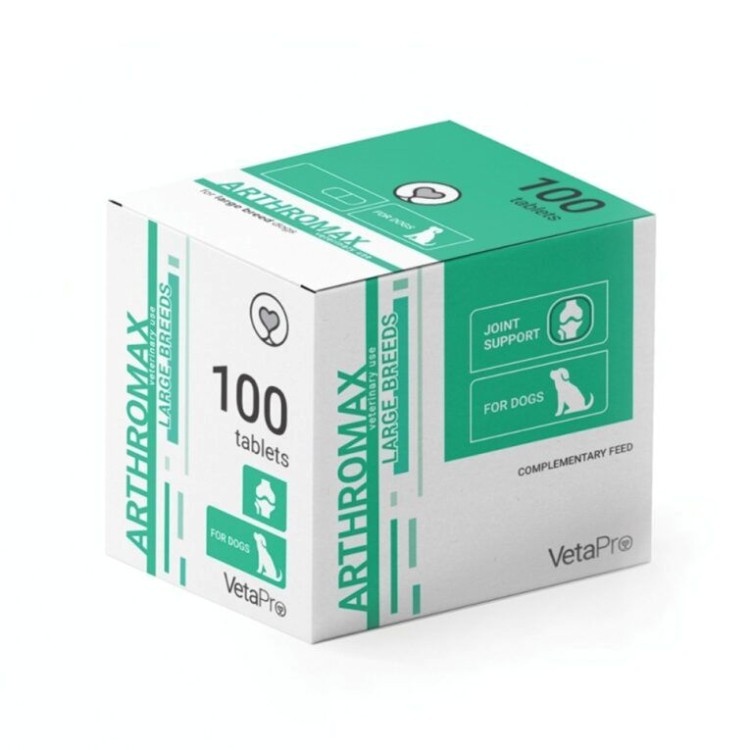 VETA PRO ARTHROMAX LB LARGE BREED DOG ΣΥΜΠΛΗΡΩΜΑ ΔΙΑΤΡΟΦΗΣ ΑΡΘΡΩΣΕΩΝ 100 ΔΙΣΚΙΑ