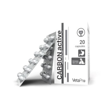 VETA PRO CARBON ACTIVE ΣΥΜΠΛΗΡΩΜΑ ΔΙΑΤΡΟΦΗΣ YΠΟΣΤΗΡΙΞΗ ΓΑΣΤΡΕΝΤΕΡΙΚΟΥ ΣΚΥΛΟΥ ΚΑΙ ΓΑΤΑΣ 20 KAΨΟΥΛΕΣ