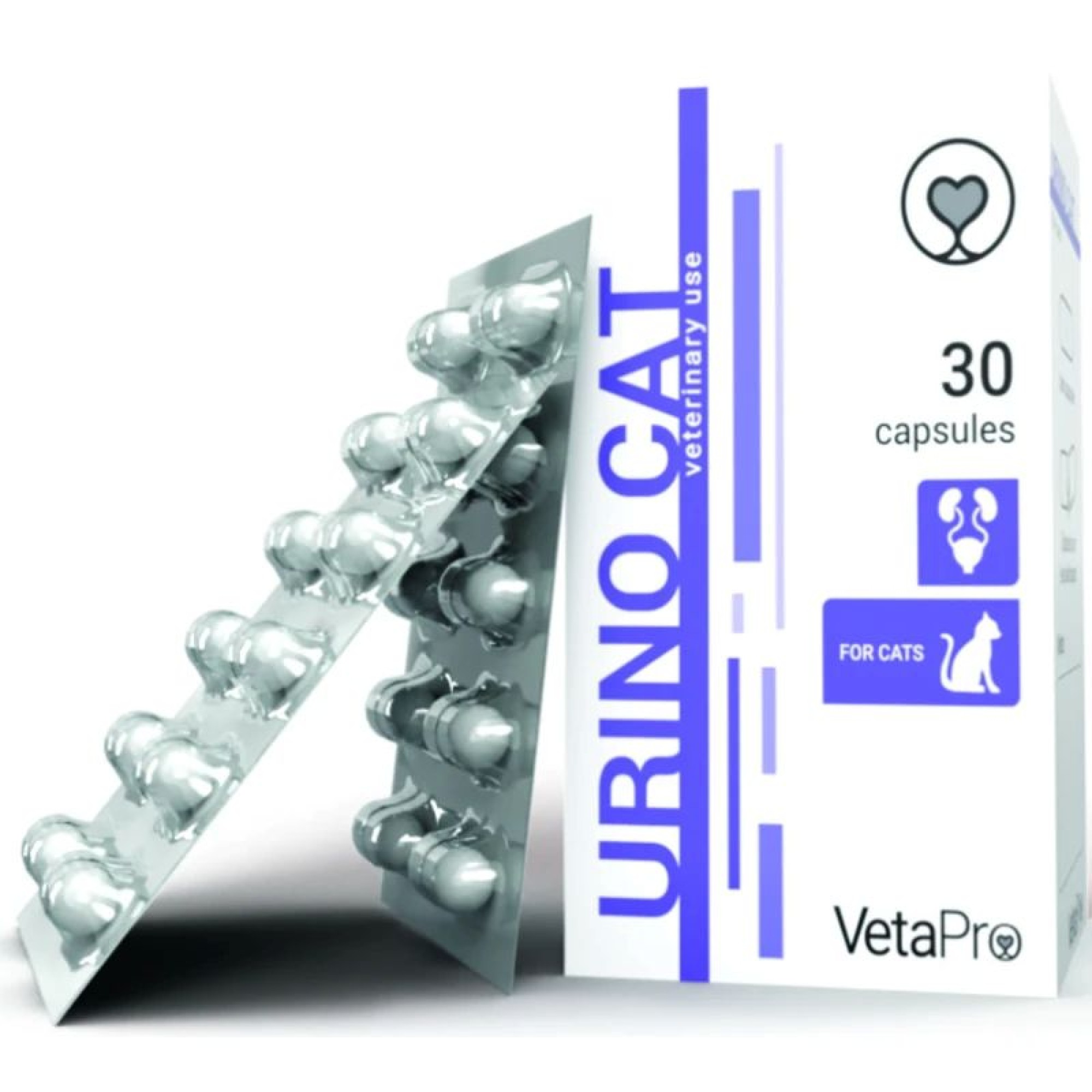 VETA PRO URINO CAT ΣΥΜΠΛΗΡΩΜΑ ΔΙΑΤΡΟΦΗΣ ΓΙΑ ΥΠΟΣΤΗΡΙΞΗ ΤΟΥ ΟΥΡΟΠΟΙΗΤΙΚΟΥ 30 ΚΑΨΟΥΛΕΣ