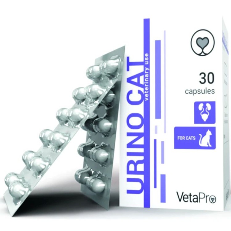 VETA PRO URINO CAT ΣΥΜΠΛΗΡΩΜΑ ΔΙΑΤΡΟΦΗΣ ΓΙΑ ΥΠΟΣΤΗΡΙΞΗ ΤΟΥ ΟΥΡΟΠΟΙΗΤΙΚΟΥ 30 ΚΑΨΟΥΛΕΣ