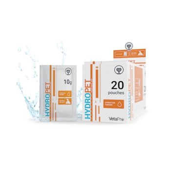 VETA PRO HYDROPET ΣΥΜΠΛΗΡΩΜΑ ΔΙΑΤΡΟΦΗΣ KATA ΤΗΣ ΑΠΩΛΕΙΑΣ ΗΛΕΚΤΡΟΛΥΤΩΝ ΣΕ ΣΚΥΛΟ ΚΑΙ ΓΑΤΑ 20x10gr
